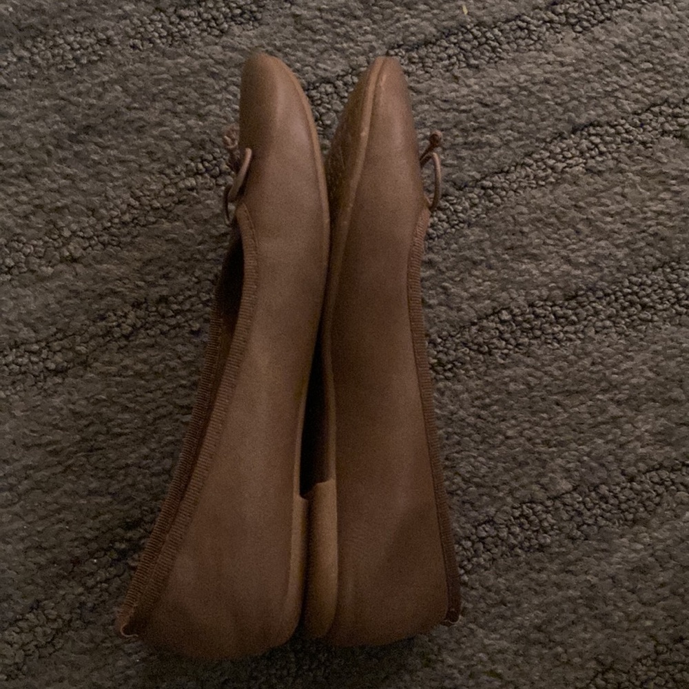 Taupe ballerinas 38-7.5 LICEAN worn once. Also in beige, dark blue and black - Picture 2 of 5